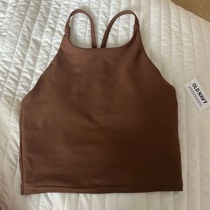 Cropped athletic tank